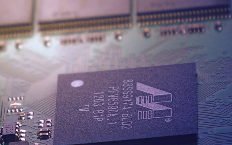 Zoom sur une carte électronique