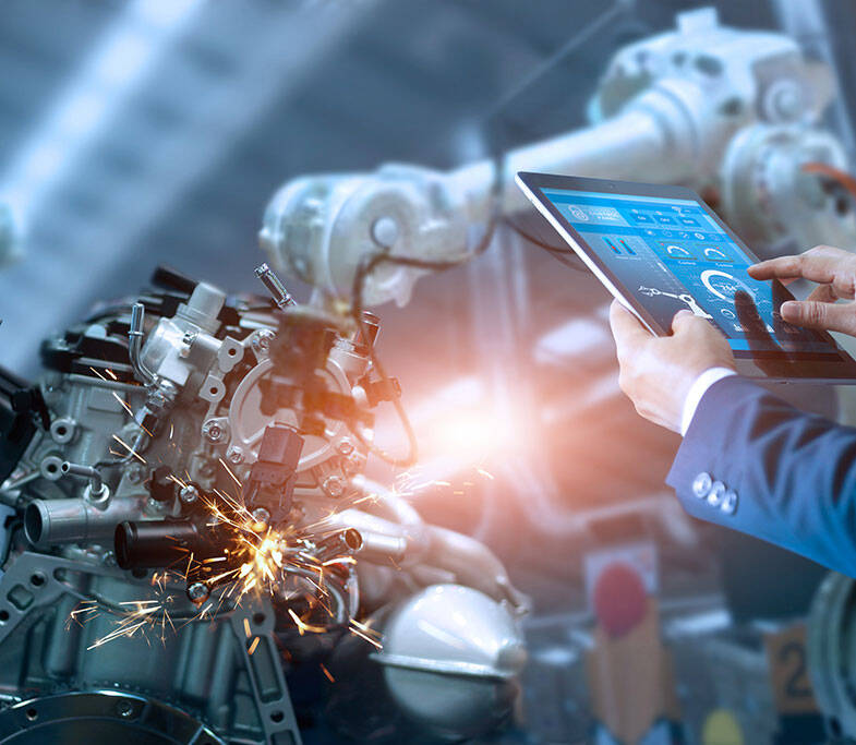 Robotique industrielle pilotée par tablette