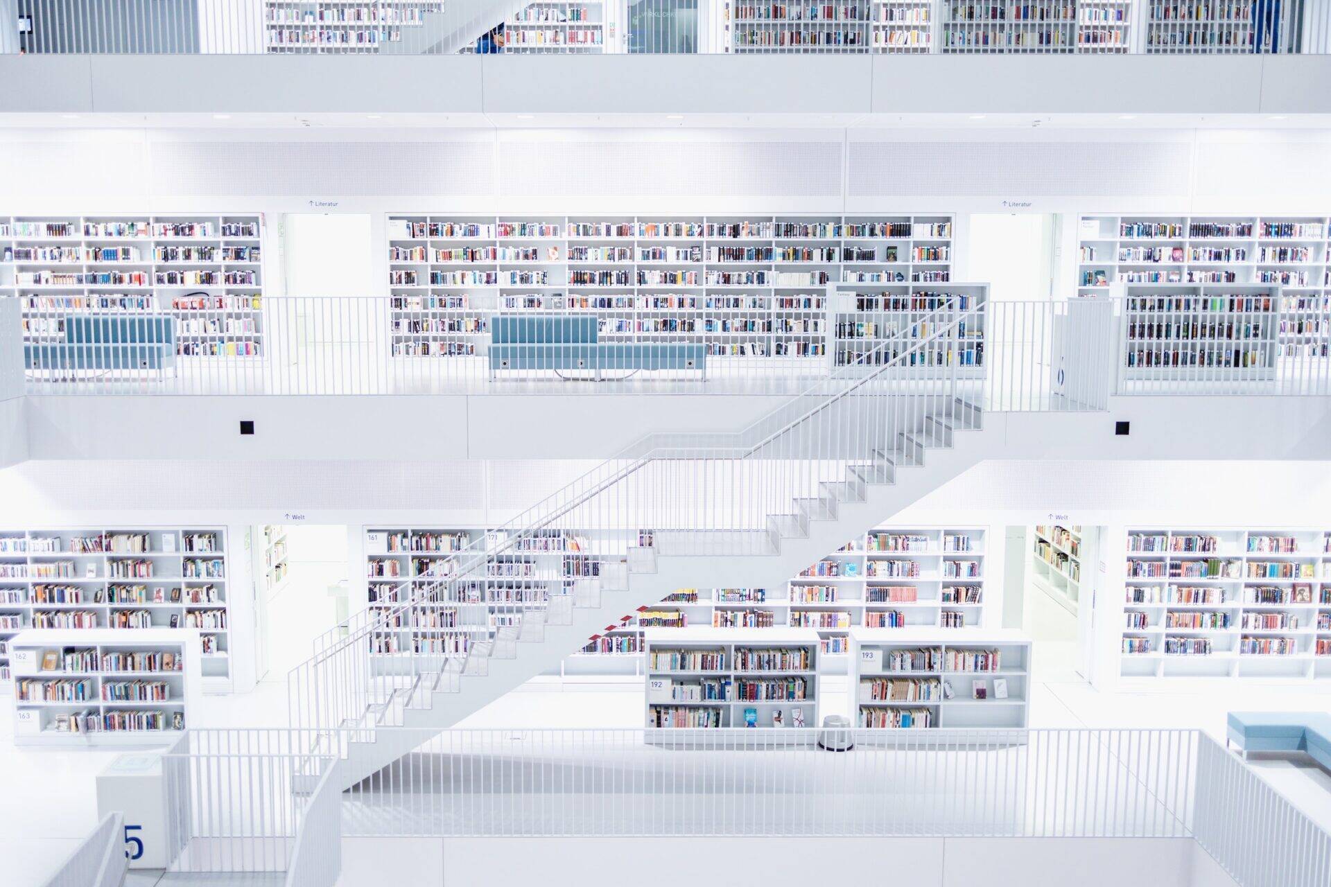photo d'une bibliothèque de data