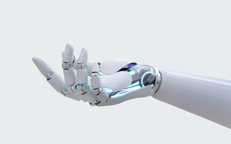 bras robotique tendu